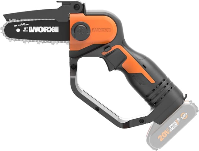 Detalle de WORX WG324E.9 potatore a batteria 20 V con lama da 12 cm (compatibile PowerShare) senza batteria e caricatore
