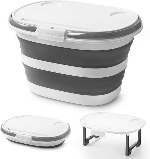 Detalle de Lesipee Upgraded16L cubo plegable 4 en 1