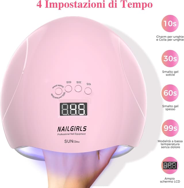 Detalle 2 de NAILGIRLS Lampada UV 220W per unghie