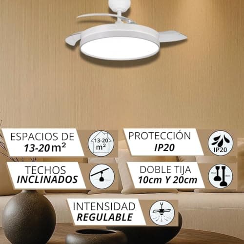 Thumbnail 4 de NARVI Nantes 50 cm Ventilador LED