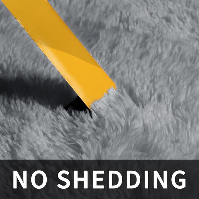 Detalle de Sour Lemon Rugs Grey 275x370cm shaggy rug