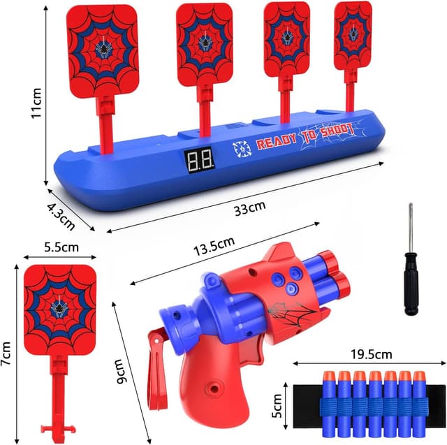 Thumbnail 6 de Spider Electronic Target with Nerf Toy Gun for Kids