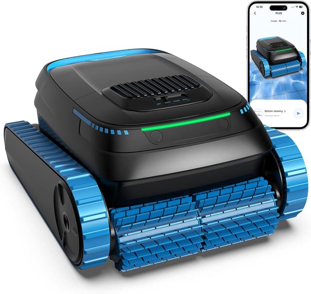 Detalle de (2026 Neu) BOTLIFE PC20 Akku-Poolroboter für Boden, Wände und Wasserlinie – bis 170 m², App-Steuerung