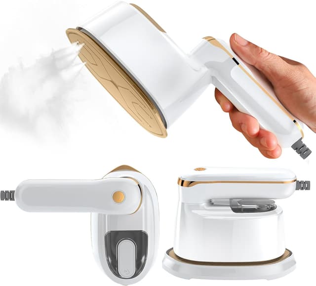 Detalle de Liebssen Portable Clothes Steamer 1100W with 120ml Tank, 15s Fast Heat Up, 4 Steam Levels