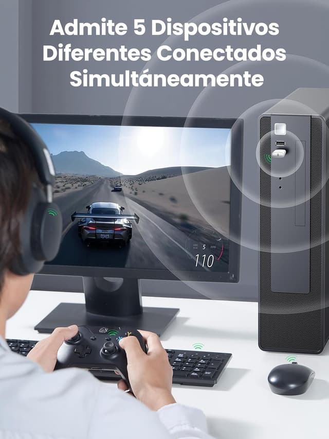 Thumbnail 4 de UGREEN USB Bluetooth 5.0: Dongle Versátil para PC