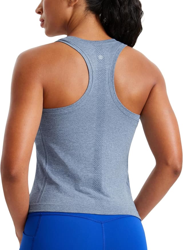 Thumbnail 6 de CRZ YOGA Women’s Seamless Racerback Tank Tops for Training, Running & Gym