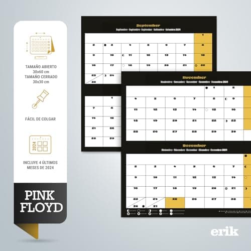 Thumbnail 3 de Calendario 2025 Pared Pink Floyd 📅 - Planificador Mensual Decorativo