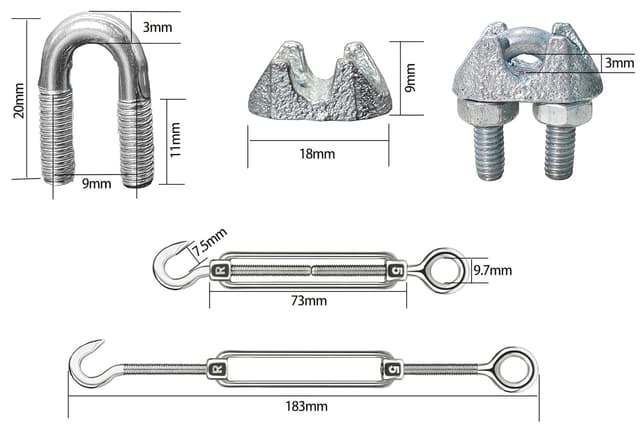 Thumbnail 2 de Cable de acero galvanizado 3 mm 30 m para tender