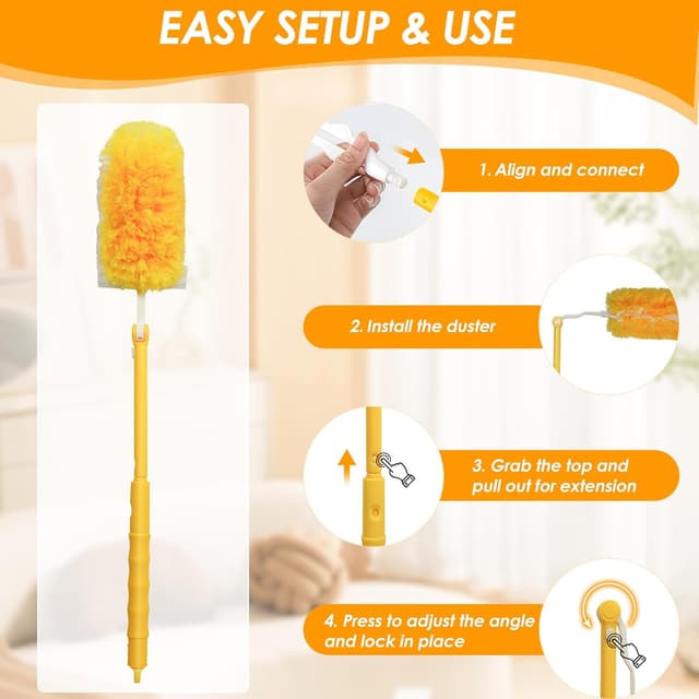 Thumbnail 5 de NEWE Kit Plumero Atrapapolvo 360° para Swiffer