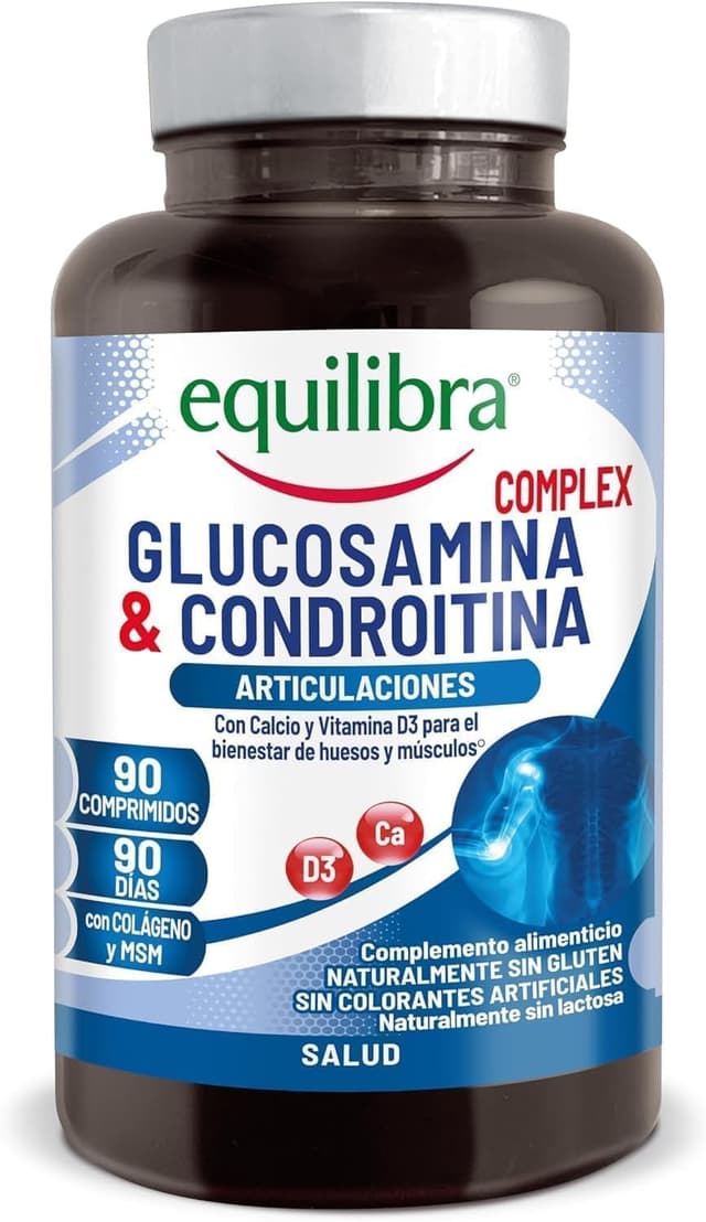 Detalle de Equilibra Suplemento de Huesos con Glucosamina, Calcio y Vitamina D3 🦴