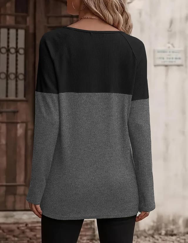 Detalle de T-shirt manches longues femme Zeagoo, S à XXL