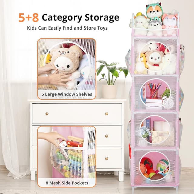 Thumbnail 2 de AXHOP Toy Storage 42x42x162cm