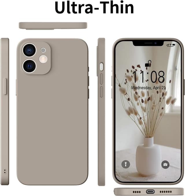 Thumbnail 6 de HGH iPhone-11-Hülle aus Silikon mit Lanyard – dünner Rundumschutz in Titan Grau