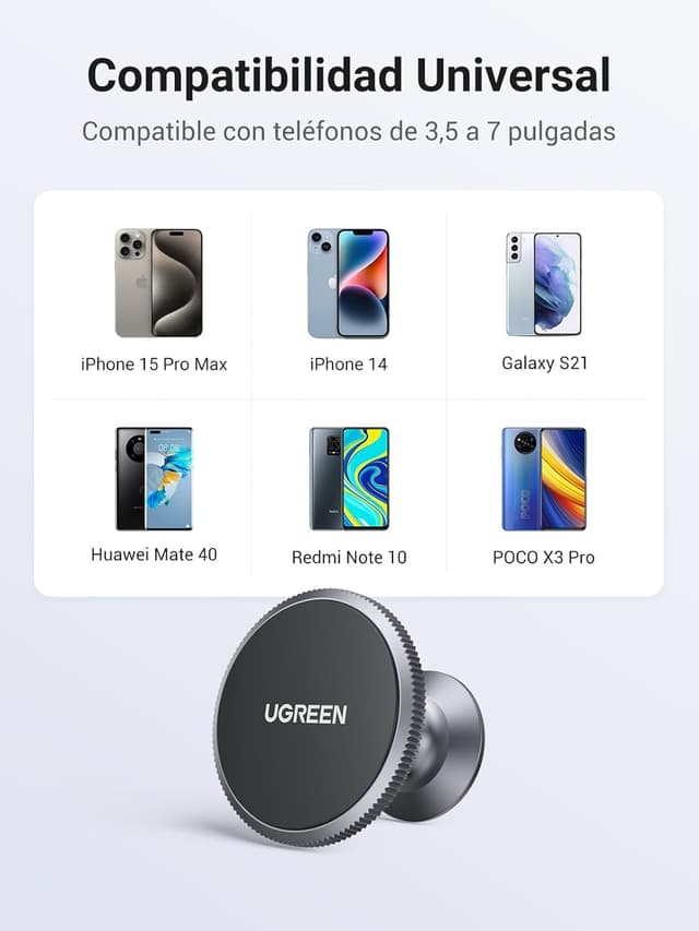 Thumbnail 6 de UGREEN Soporte Móvil Coche Magnético 360°