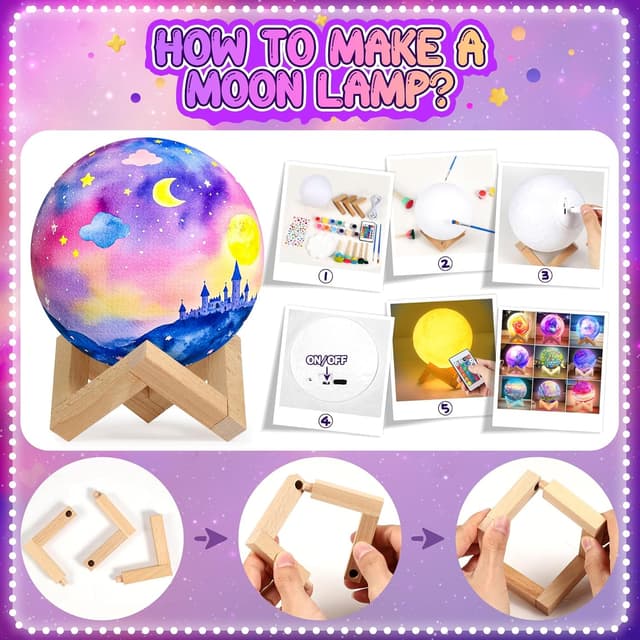 Detalle 2 de Pourbibi Mondlampe Space Kit 13 cm 🌙