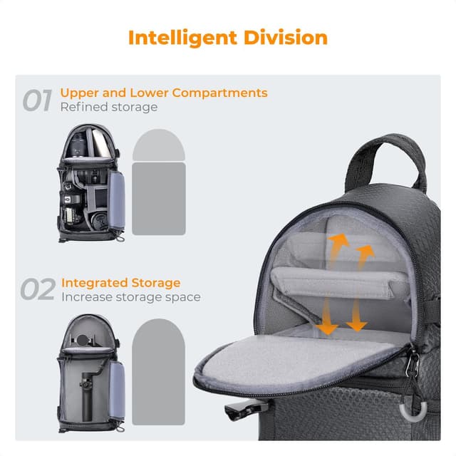 Thumbnail 2 de K&F Concept Camera Sling Bag Waterproof 10L