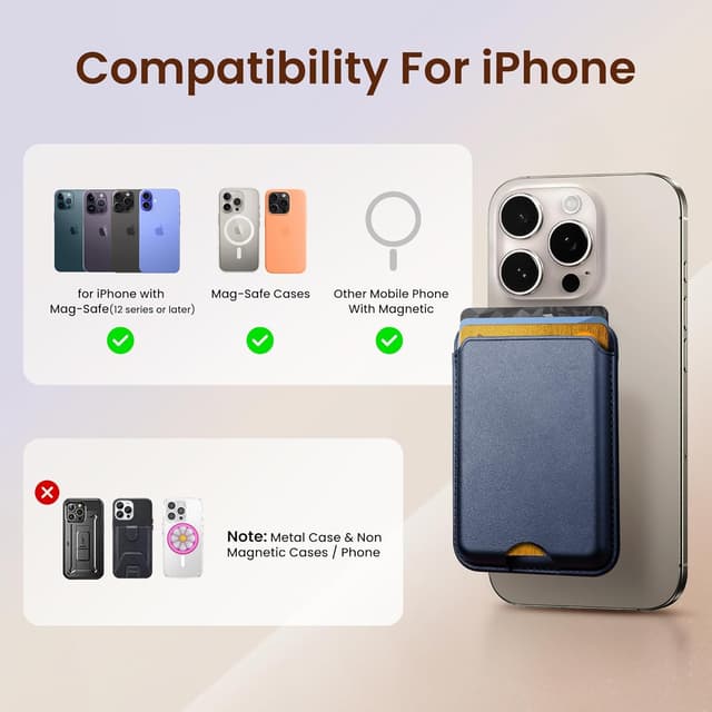 Thumbnail 5 de SOUNDBYTE Stronger Magnetic Wallet for iPhone 3 cards