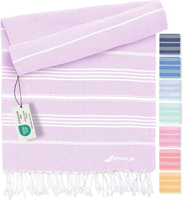 Detalle de Fit-Flip telo hammam 100x200 cm cotone