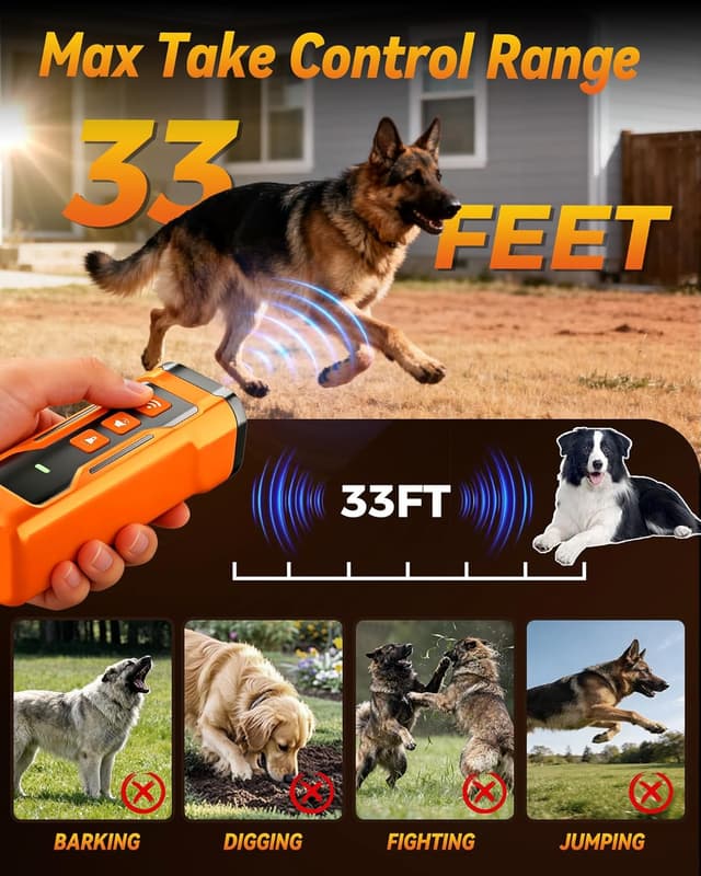 Thumbnail 3 de iBurr 3X Ultrasonic Bark Deterrent 33 FT