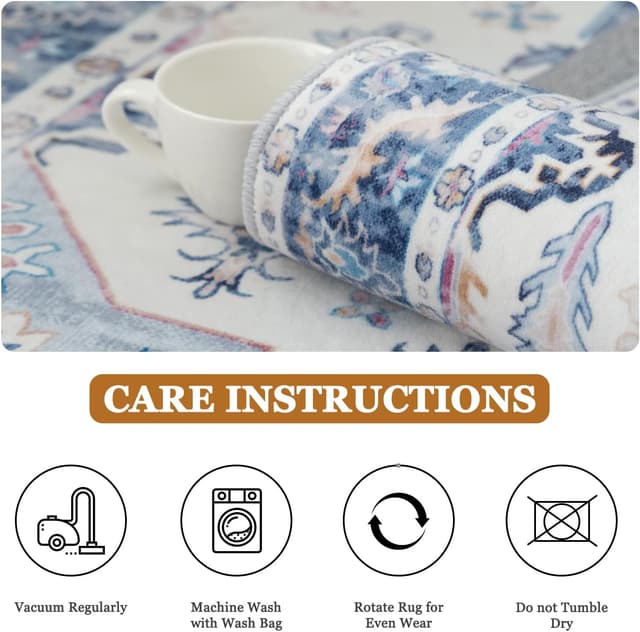 Thumbnail 5 de Vamcheer Tapis Salon 200x300 vintage