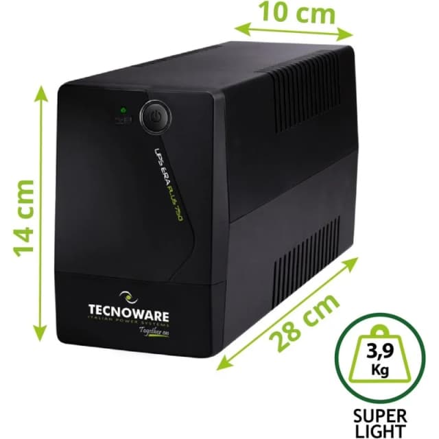 Detalle 2 de Tecnoware Era Plus 750 SAI línea interactiva 750 VA 525 W