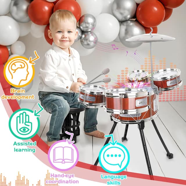 Thumbnail 5 de m zimoon Kids Drum Kit 5‑piece