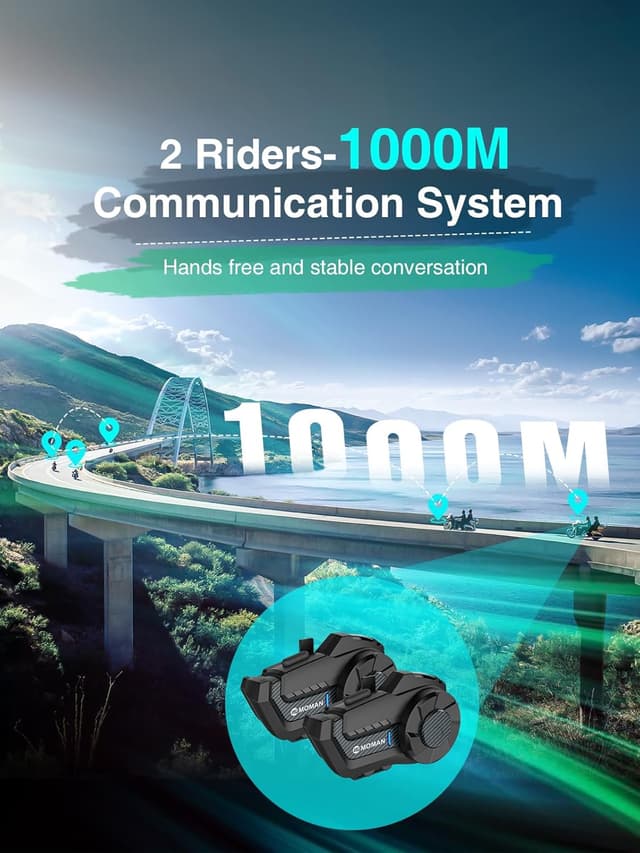 Thumbnail 3 de Moman H2Pro Intercomunicador Casco 1000 m