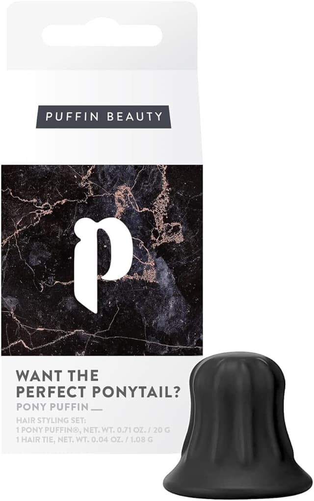Imagen de Pony Puffin ONYX 🖤 Fijación y volumen para trenzas perfectas en OfertitasTOP