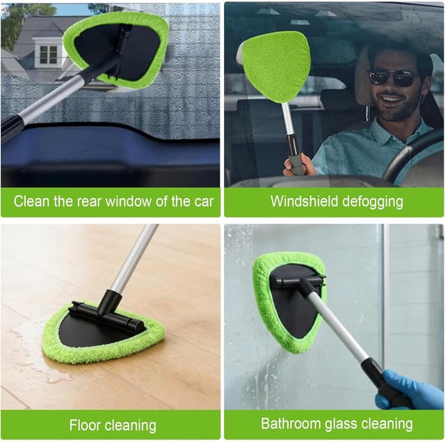 Thumbnail 6 de Autofensterreiniger mit ausziehbarem Griff, 6 Mikrofasertupfer und Sprühflasche – Kit für Windschutzscheibe & mehr