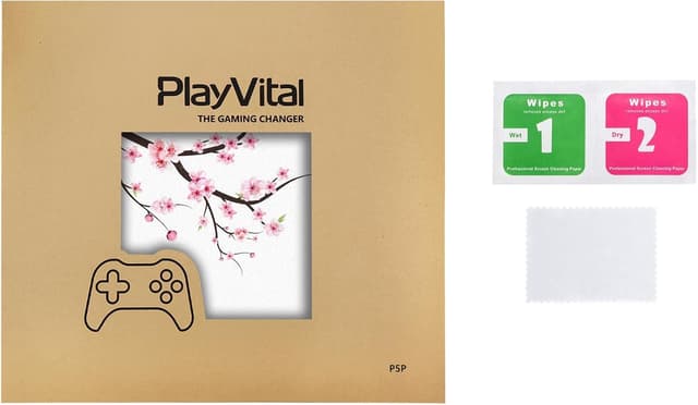 Thumbnail 6 de Playvital Full Set Skin Stickers for PS5 Pro — Vinyl decal wrap set for console, controller, headset & more (Falling Cherry Blossom)