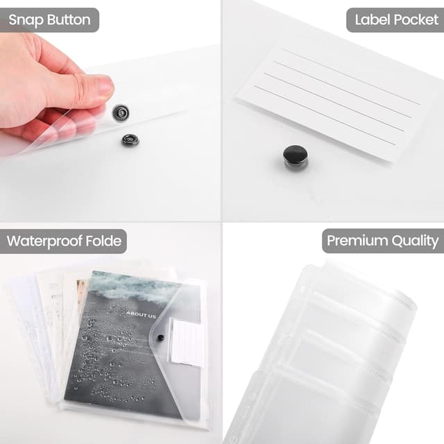 Thumbnail 4 de TOOELMON Dokumentenmappe A4 20 Stück