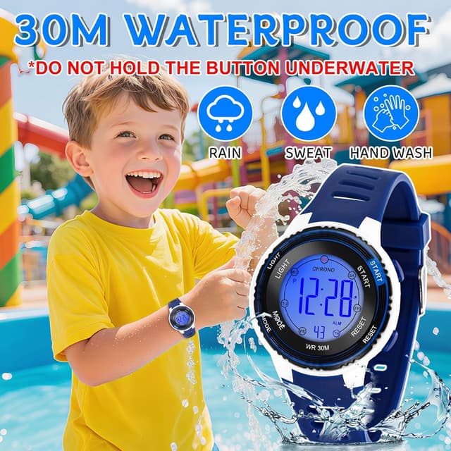 Thumbnail 3 de Edillas Montre Enfant Numérique 30M Étanche