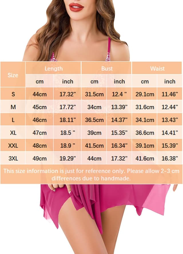 Detalle 2 de Wikoan Nuisette femme en dentelle avec bretelles réglables et string assorti