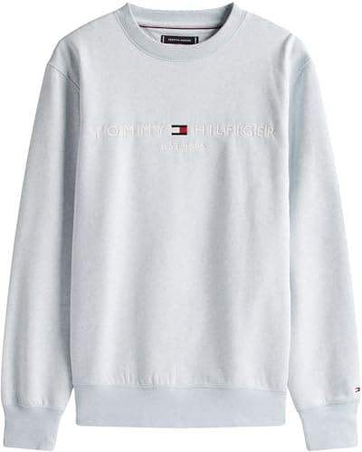 Detalle 2 de Tommy Hilfiger sudadera hombre Tommy Logo gris sin capucha L