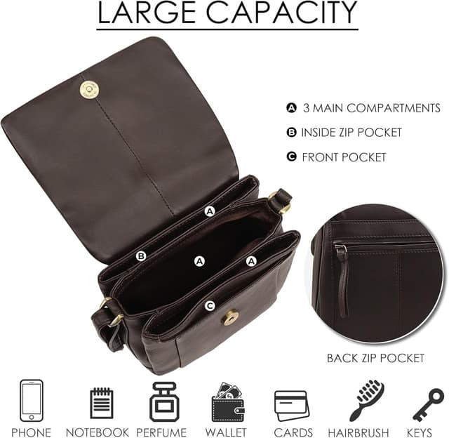 Detalle 2 de Lloyd Baker Umhängetasche Leder kompakt