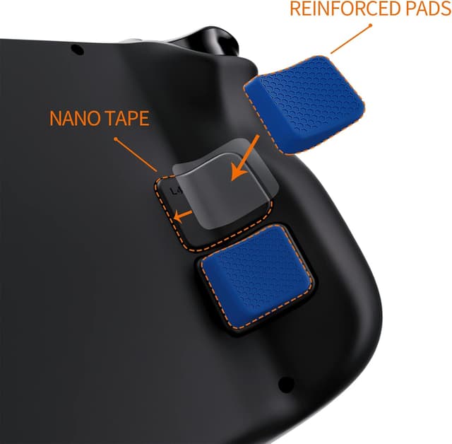 Detalle de Steam Deck back button grip upgrade set