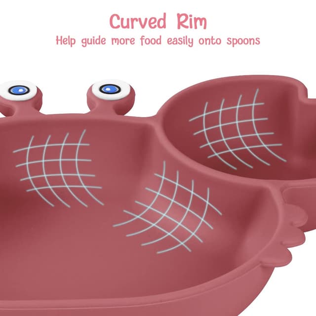 Detalle 2 de Vicloon Baby Teller Silikon 3 Fächer