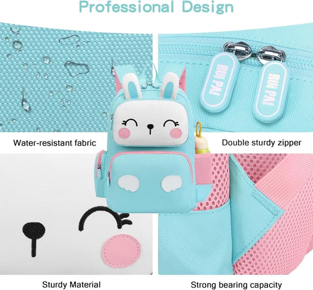 Detalle de SIVENKE Kinderrucksack für Jungen & Mädchen (42 x 33 x 11 cm) – Schulrucksack mit gepolstertem Rücken