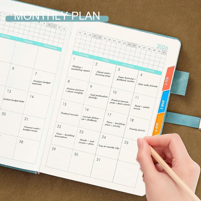 Detalle 1 de Diario 2026 A5 1 pagina al giorno