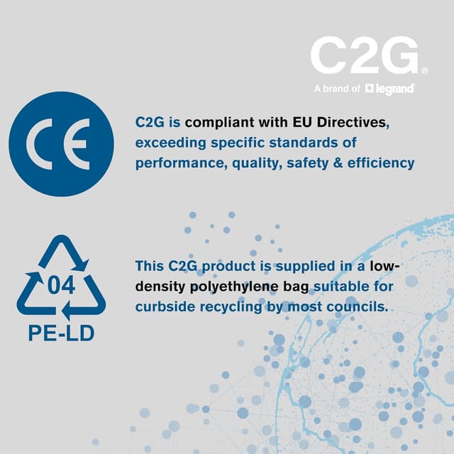 Thumbnail 5 de C2G Câble d’alimentation 18 AWG, 0,5 m