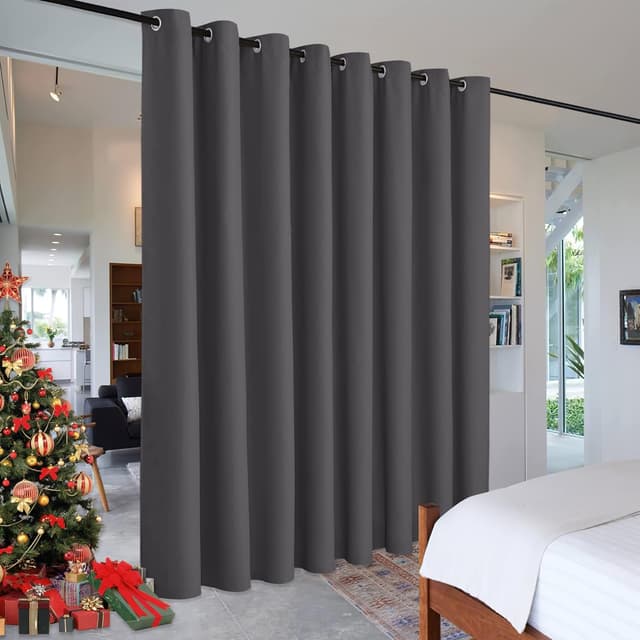 Imagen de RYB HOME Gray Blackout Room Divider Curtain 9 ft 🪟 en OfertitasTOP