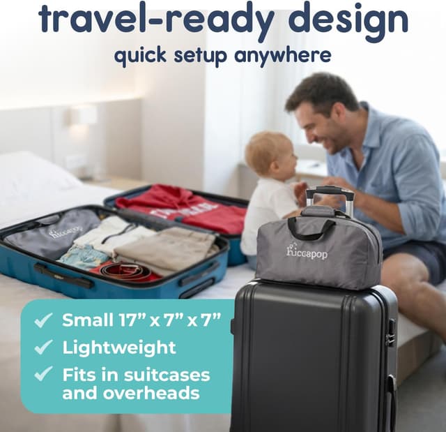 Thumbnail 5 de Hiccapop Daydreamer Blackout Tent pack‑and‑play canopy for sleep pod