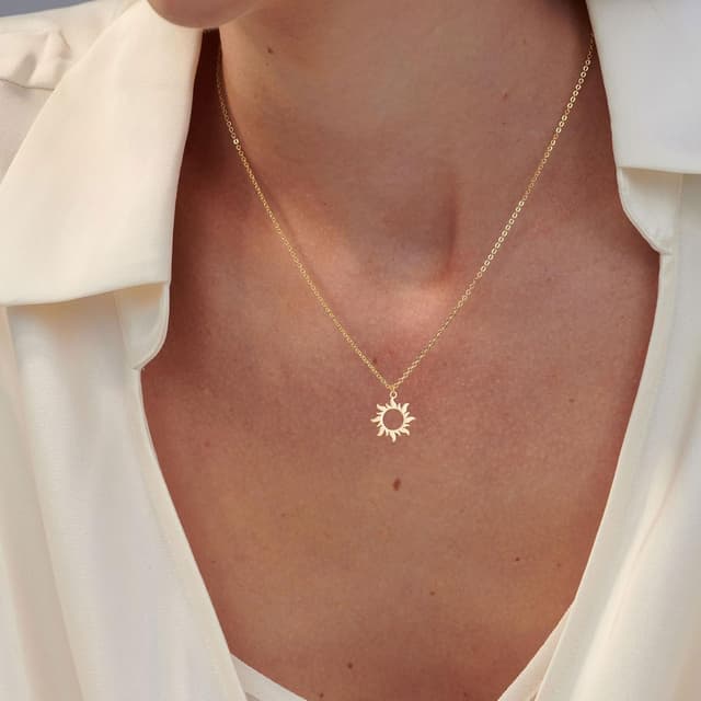 Detalle 2 de HANLI Halskette 14K Gold vergoldet 42 cm