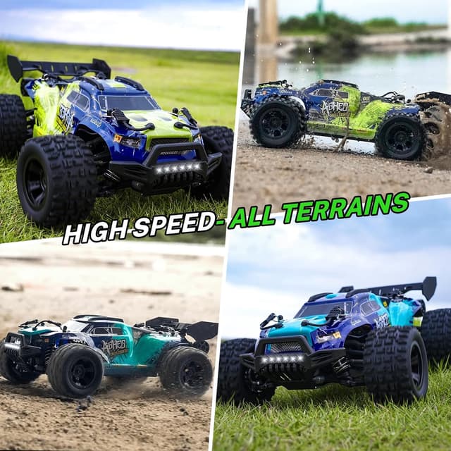 Thumbnail 2 de YONCHER Macchina Telecomandata Professionale RC 1:18 4WD Offroad 40 km/h, fino a 70 min con 2 batterie