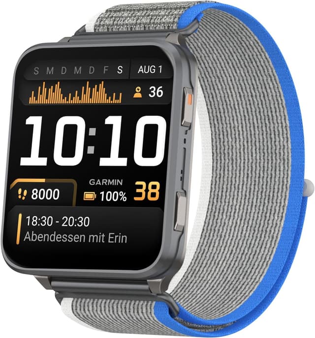 Detalle de NewJourney 24mm Nylon Armband (Trail Loop) mit Quick-Release für Garmin Venu X1 & COROS Nomad