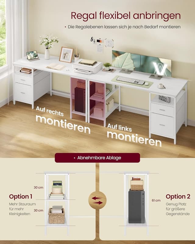 Thumbnail 4 de Computertisch 140 x 60 cm mit Ablagen