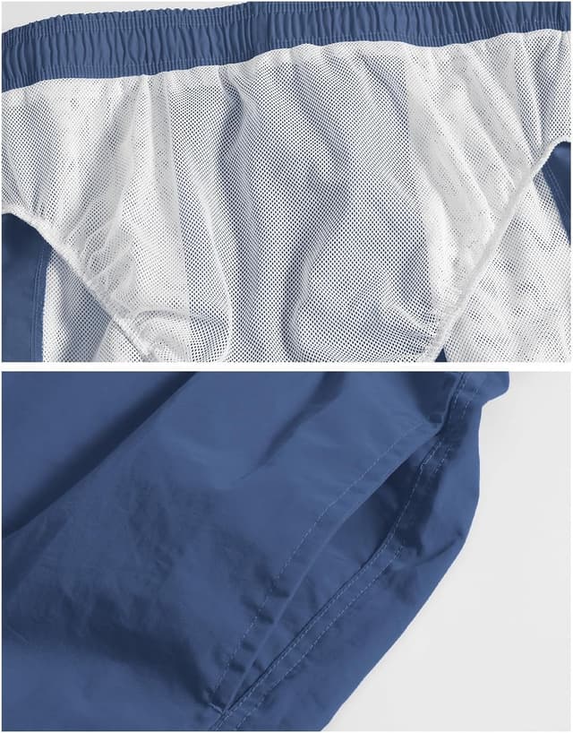 Detalle de donhobo Men’s lightweight quick-dry swim trunks with mesh lining and pockets
