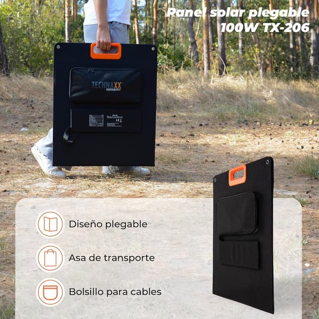 Thumbnail 3 de Panel solar TX-206 de 100W ☀️ Portátil y Multifuncional