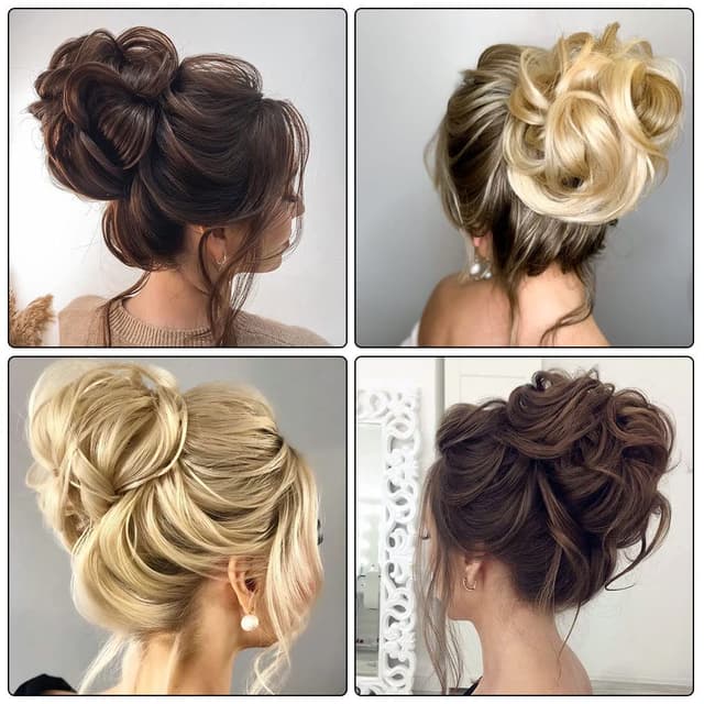 Thumbnail 5 de Aomig Dutt Haarteil für Gelockt 1 Stück