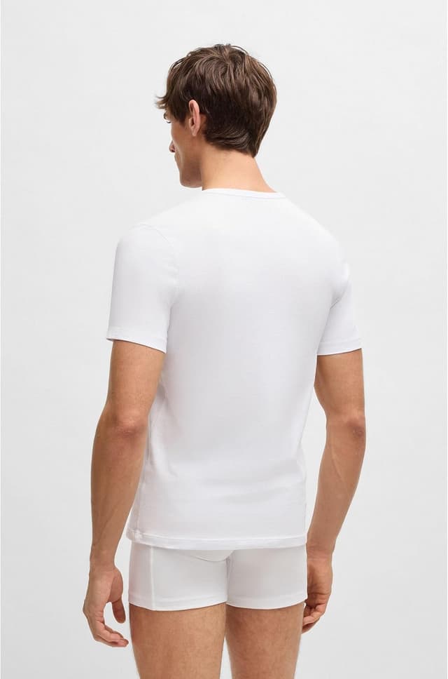 Detalle 2 de BOSS Herren T-Shirt „Rn 3p Co“ – komfortables Basic für den Alltag